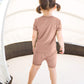 Vaenait Baby Infant Toddler Kids Short Sleepwear Pajamas 2Pcs Set Short Colorful Brown Xxs