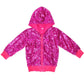 Cilucu Kids Jackets Girls Boys Sequin Zipper Coat Jacket For Toddler Birthday Christmas Clothes Hoodie Hot Pink 7-8Years