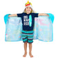 Franco Baby Shark Bath/Pool/Beach Soft Cotton Terry Hooded Towel Wrap, 24 In X 50 In, Kids