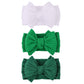 Lemonspace Handmade St.Patrick'S Day Baby Headbands Green Bow Hairbands Girl Bows Infant Hair Accessories Newborn Soft Stretchy