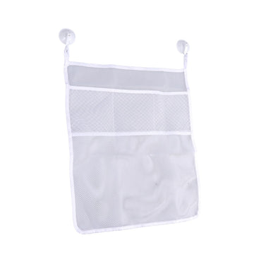 PRETYZOOM Suction Cup Storage Bag for Toys Bath Net Storage Basket Bathroom Counter Organizer