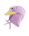 Cuddle Club Baby And Toddler Adjustable Sun Hat | Upf 50+ All-Day Uv Protection For Infant 'S Head & Neck - Penguin Purple M