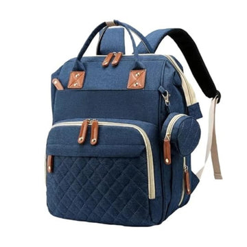 Aavjo , Baby Diaper Bag Backpack, Mothers Travel Baby Bags, Waterproof Diaper Pouch with Insulated Pocket (Navy Blue)