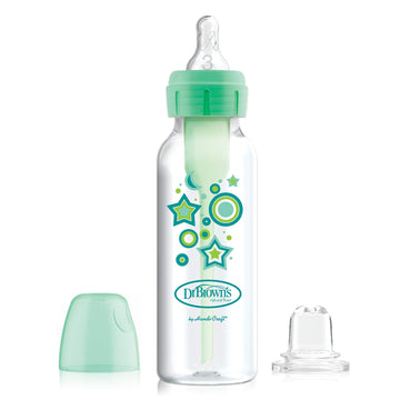 Dr. Brown'S Natural Flow Anti-Colic Options+ Narrow Sippy Bottle Starter Kit, 8Oz/250Ml, With Level 3 Medium-Fast Flow Nipple An