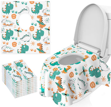 Hongteya Toilet Seat Covers, 20 Pcs Extra Large Individually Wrapped Waterproof Disposable Toilet Seat Cover For Toddler Potty T