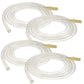 Nenesupply Tubing x 4 Compatible with Pump in Style Advanced Breastpump Replacement Parts for Medela Tubing. Transparent Plastic