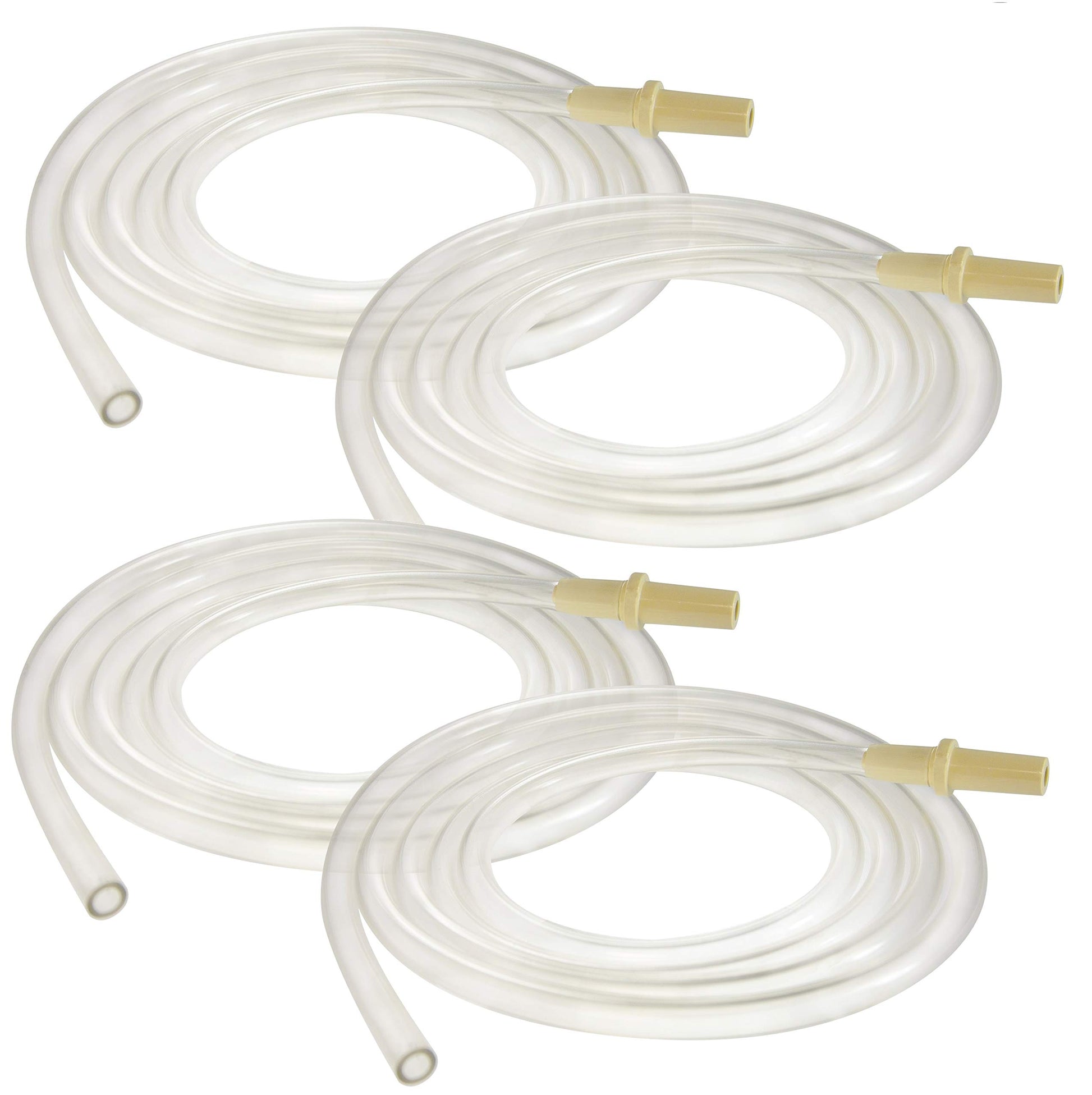 Nenesupply Tubing x 4 Compatible with Pump in Style Advanced Breastpump Replacement Parts for Medela Tubing. Transparent Plastic