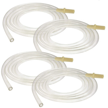 Nenesupply Tubing x 4 Compatible with Pump in Style Advanced Breastpump Replacement Parts for Medela Tubing. Transparent Plastic