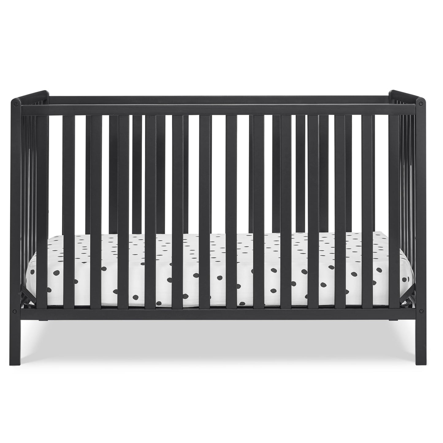 Delta Children Heartland 4-In-1 Convertible Crib, Black