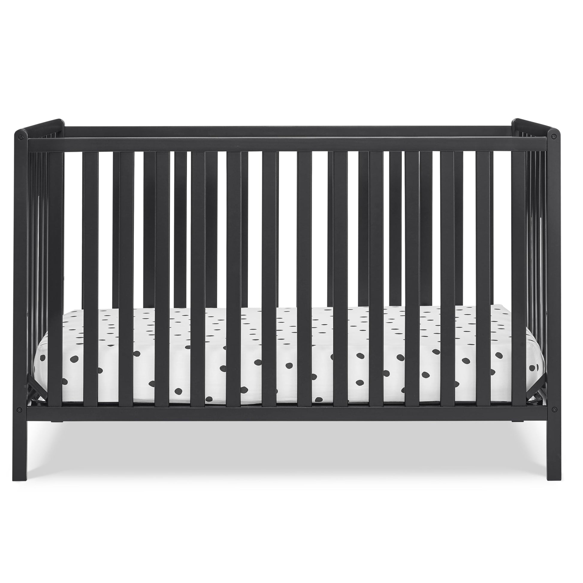 Delta Children Heartland 4-In-1 Convertible Crib, Black
