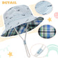 Durio Infant Sun Hat Baby Hats Summer Beach Upf 50+ Sun Protection Newborn Sun Hats Double Sides Cap For Baby Boy Bucket Hat A B