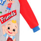 Cocomelon Toddler Infant Footed Blanket Sleeper Pajamas, Gray, Size 2T