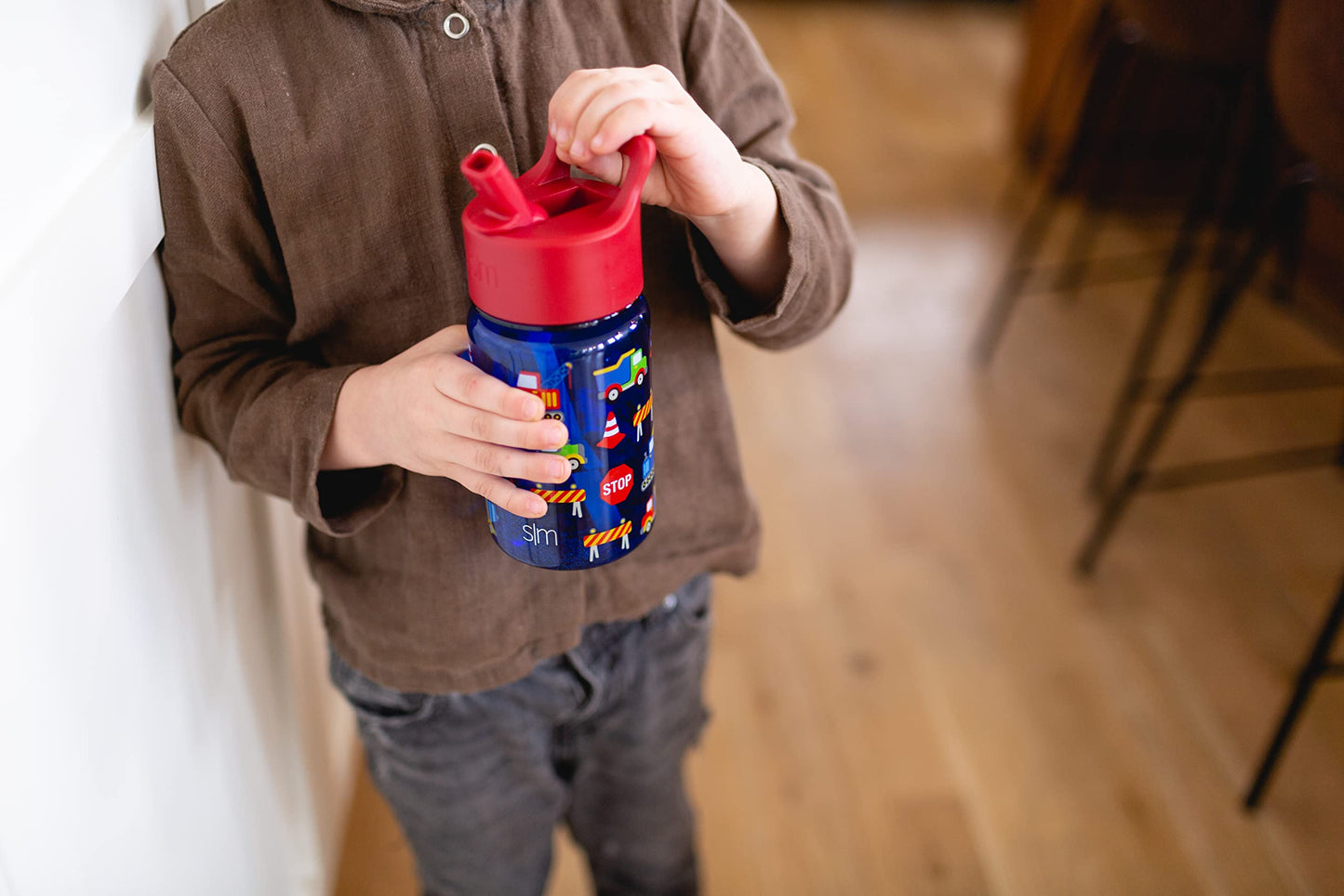 Simple Modern Marvel Kids Water Bottle Plastic Bpa-Free Tritan Cup With Leak Proof Straw Lid  Reusable And Durable For Toddlers,