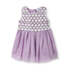 Nautinati Girls Mesh Party Dress|Applique Design With Lace| Age 02 Years(Nnngtw03047536M_Lavendar_36M)
