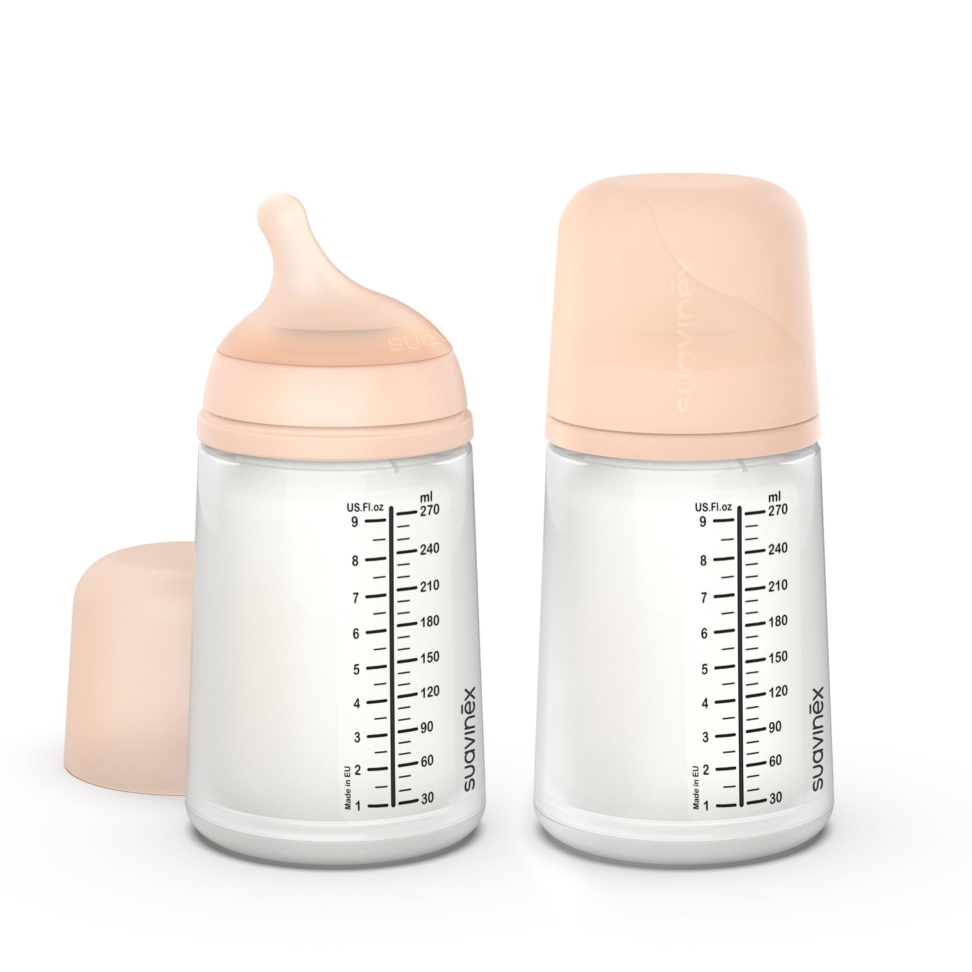 Suavinex Zero Zero Anti Colic Baby Bottle, No 1 Spanish Baby Bottle Brand, Minimizes Bottle Rejection & Nipple Confusion, Perfec