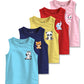 Minicult Basics Cotton Baby Vests In Solid Colors (Multicolour)(Pack Of 5)(1314 Years)