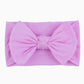 Qandsweet Baby Nylon Headbands Newborn Bows Soft Head Wraps For Infant Toddler Girls 12-Pack