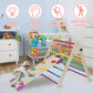 Edostory 5 In 1 Pikler Triangle Set, Indoor Playground And Gym For Kids, Foldable Wooden Montessori Climbing Set Triangle Ladder