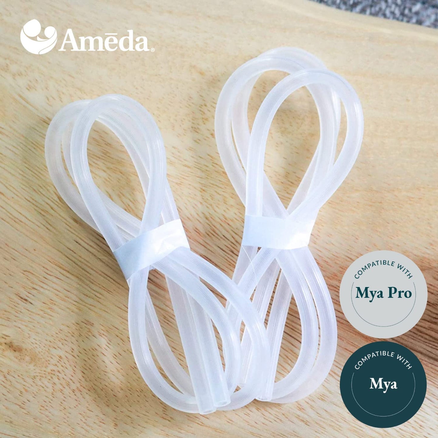 Ameda Mya Breast Pump Replacement Tubing, Closed-System Pumping, Breastfeeding Equipment & Accessories (2 Count)