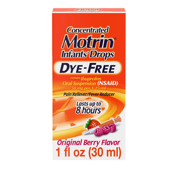 Infants Motrin Concentrated Liquid Medicine Drops with Ibuprofen, Berry, 1 fl. oz