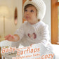 Baby Beanie Fleece Lined Toddler Winter Hat With Ear Flaps Little Girls Boys Warm Hats Cute Beanies For Kids Beige