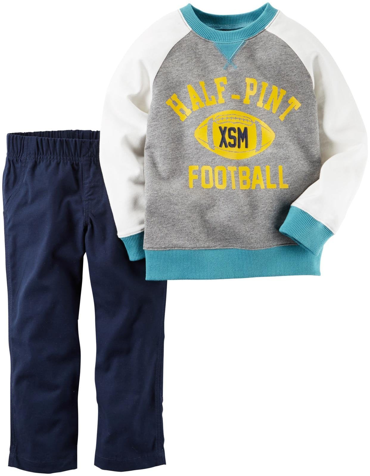 Carter'S Baby Boys 2 Pc Playwear Sets, Heather, 18 Months