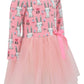 Girls Long Sleeve Tulle Tutu Dresses For Kid And Toddler Pink 8 Years