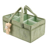ILSMYSUTRA Plush Baby Diaper Bag Stylish Nursery Storage Bag Baby Shower Gift Organizer Green|Diapering|Diaper Bags
