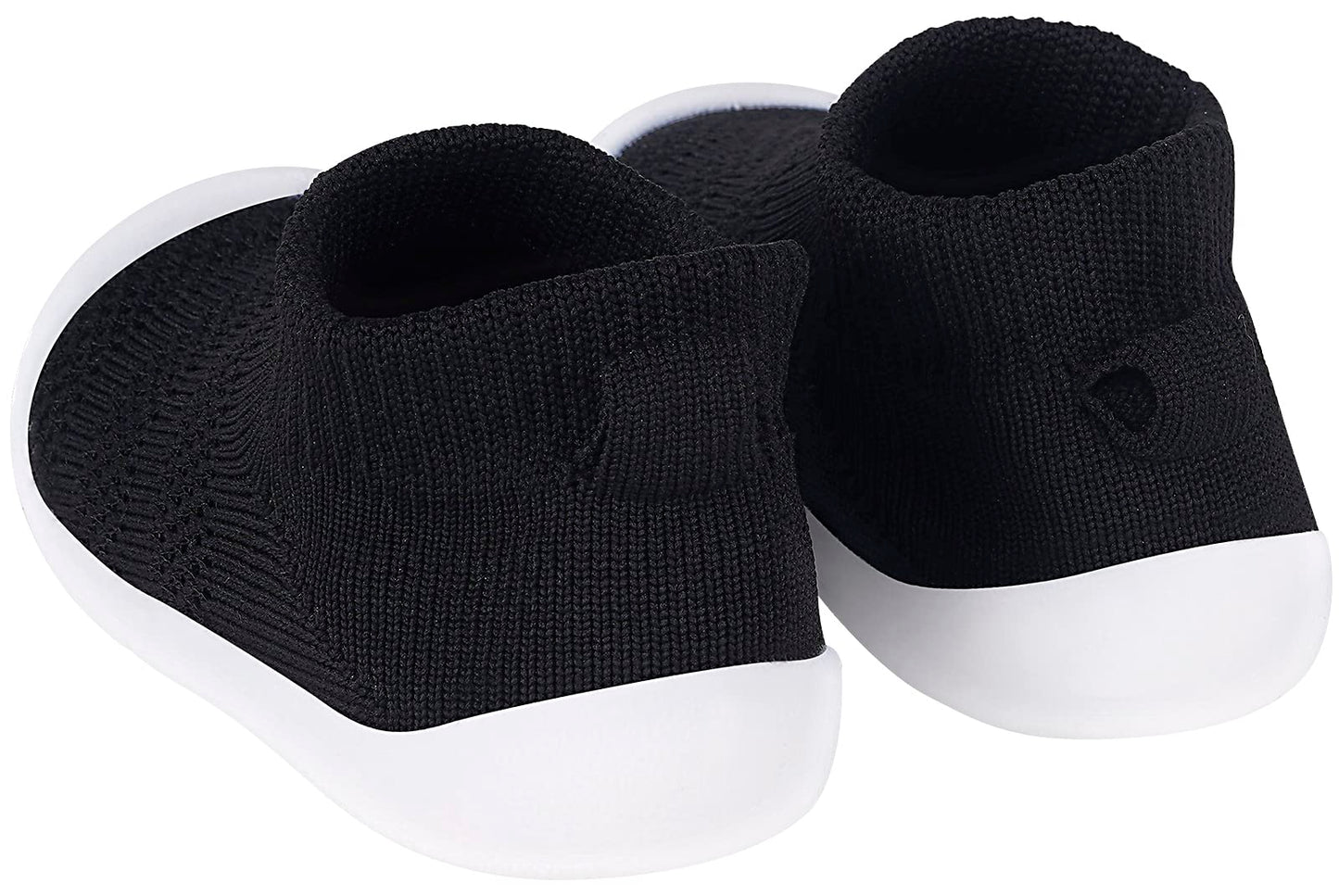 Baby Shoes Girls Boys Toddler Socks Breathable Baby Slippers Infant First Walking Sneaker Non Slip Soft Rubber Sole,Black-2
