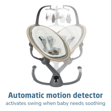 Maxi-Cosi Cassia Baby Swings For Infants: Smart Portable Baby Swing With Music, Lightweight & Foldable Baby Swing, 360 Rotation