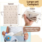 Vegan Leather Portable Changing Pad - Waterproof Compact Baby Changing Mat - Foldable Travel Diaper Changing Pad, Newborns (Oliv