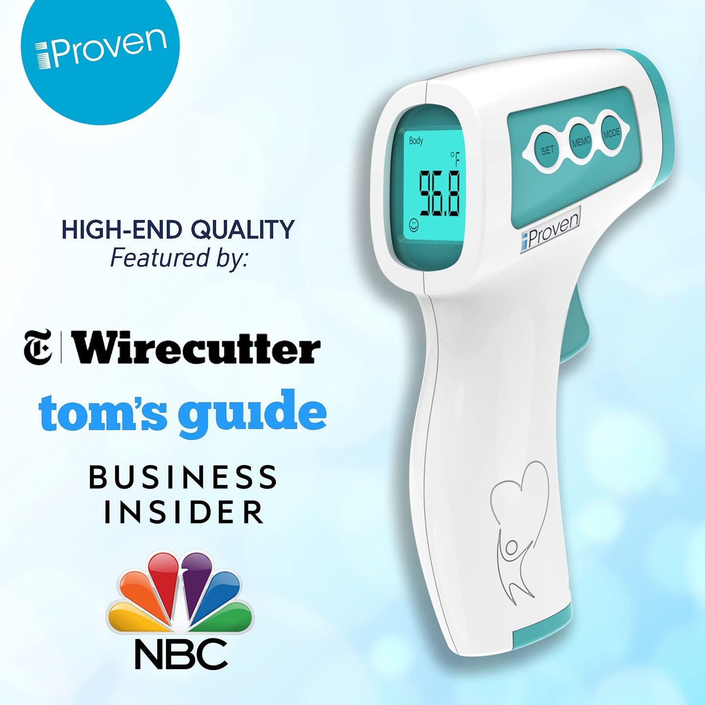 Infrared Forehead Thermometer For Adults And Infants, Fsa Hsa Eligible, Touchless Iproven Thermometer, 1Sec Instant Accurate Rea