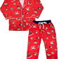 SHOPmOZO Unisex Pure Cotton Printed Night Suit for Boys and Girls Pyjama TopSleep Suit Combo Set (SM00314UNISEXSWSS_910 Years 