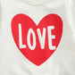Wybzd Baby Girl Valentines Day Outfit Love Heart Tee Shirt Top Bell-Bottom Pants Sets Cute Toddler Clothes Heart Love 12-18 Mont