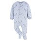 Gerber Baby Boy'S Toddler Loose Fit Flame Resistant Fleece Footed Pajamas 2-Pack, Space, 2T