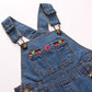 Kidscool Space Baby & Little Girls Denim Overalls,Jean Workwear,Deep Blue,18-24 Months