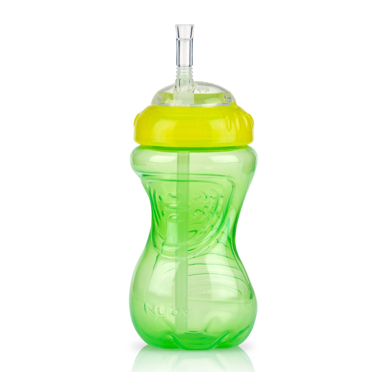 Nuby No-Spill Sippy Cup With Flex Straw For Boys - (3-Pack) 10-Ounce Bottles - Training Sippy Cups For Toddlers 12+ Months