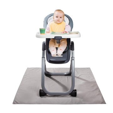 Graco Splat Mat For Under High Chair And Arts And Crafts, 50' X 50' Baby Anti-Slip Food Splash And Spill Mat For Eating Mess,