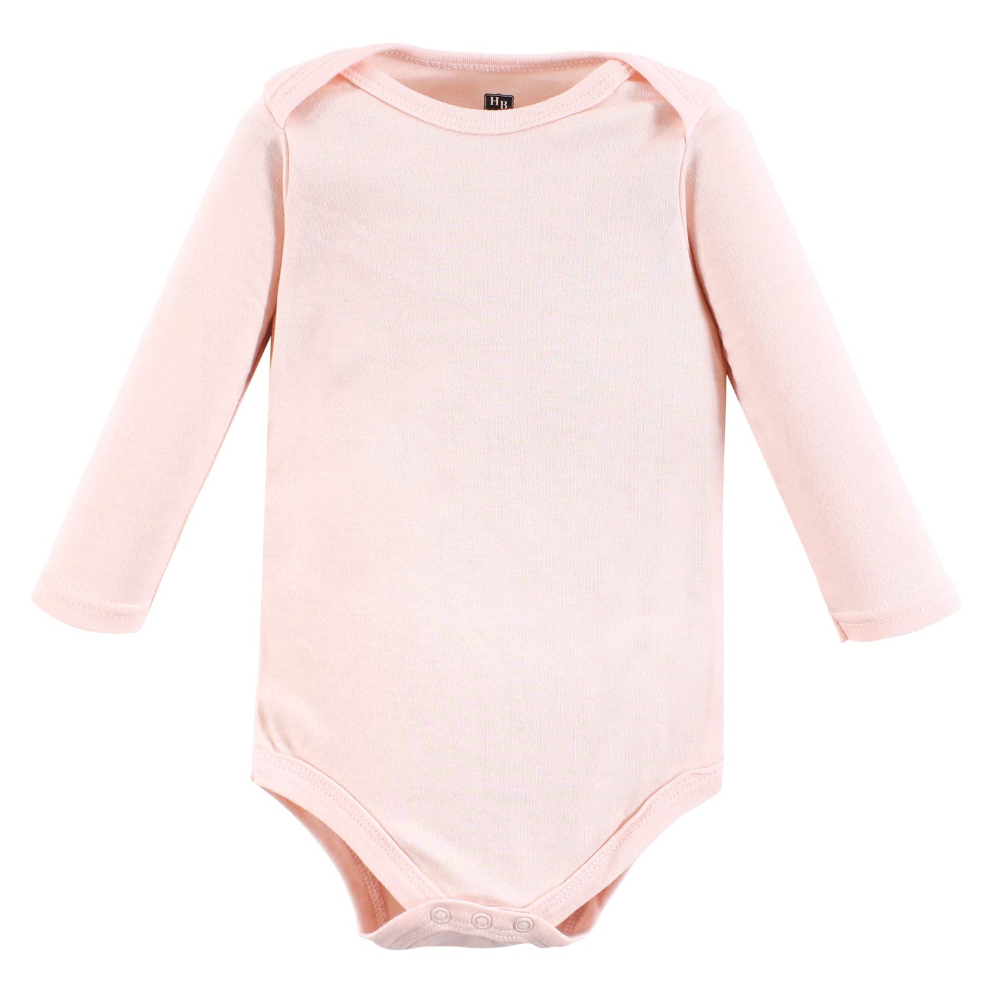 Hudson Baby Unisex Baby Cotton Long-Sleeve Bodysuits, Cinnamon Pink Prints 3-Pack, 0-3 Months
