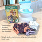 Naturally Nature Potty Training Diaper Booster Pads For Toddlers, Size 2T-5T, Super Absorbent Diaper Liners For Day And Overnigh