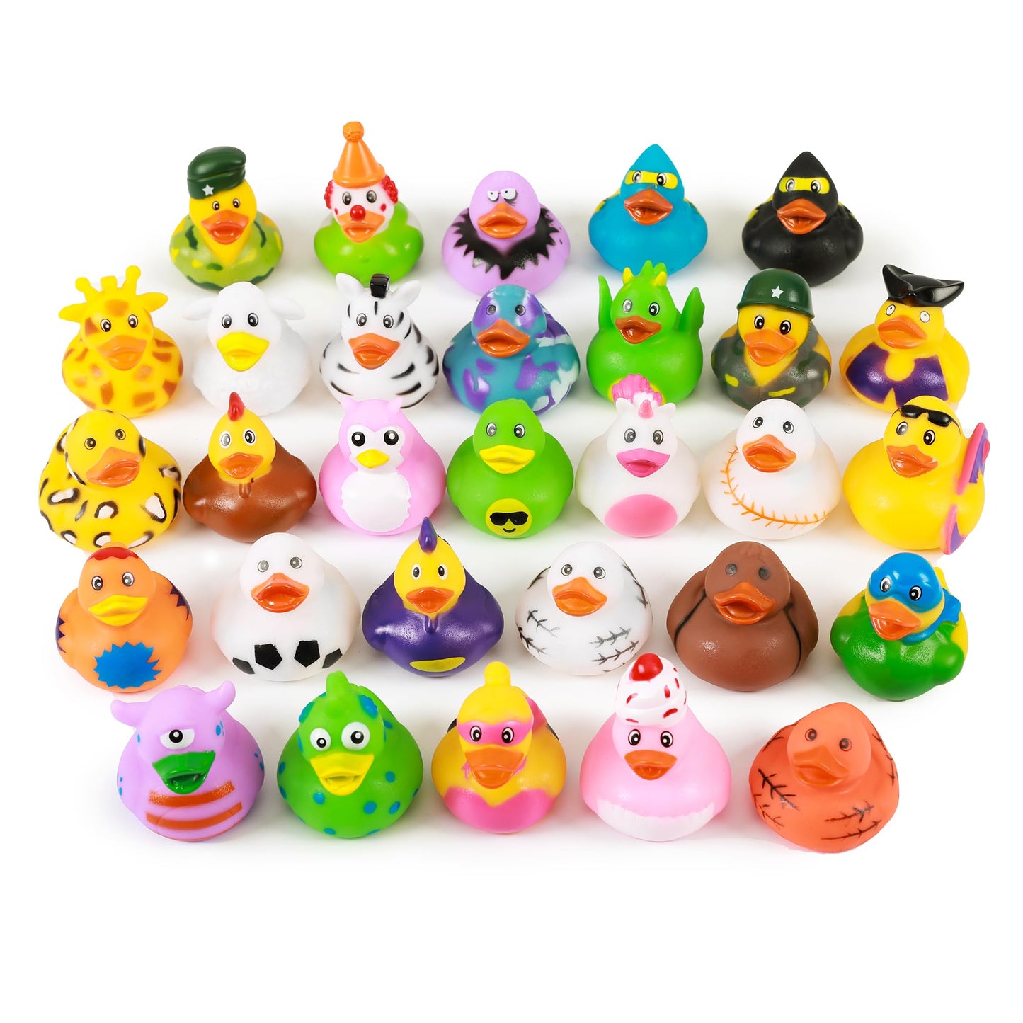 WQTHE 120 Pack Rubber Duck for Jeeps Ducking - 2.3 Inch Bulk Floater Duck for Kids - Baby Bath Toy Assortment - Party Favors, Bi