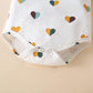 Fullfamous Baby Girl Clothes Gifts Outfits,Spring Summer Short Sleeve Romper And Pant Set Yellow Heart 6-12 Months
