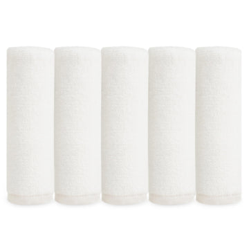 Natemia Organic Baby Washcloths (5 Pack, 12    x 12   ) - 100% Organic Cotton - Ultra-Soft Baby Towels for Sensitive Skin - Newb