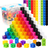 Jenaai 300 Pcs Linking Cubes with Storage Container Counting Cubes, Colorful Plastic Counting Block, Math Manipulatives Classroo