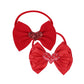 Lddcx Valentine'S Day Red Headband Bow Baby Girls Band Bowknot Rose Heart-Shaped Headband  (A)