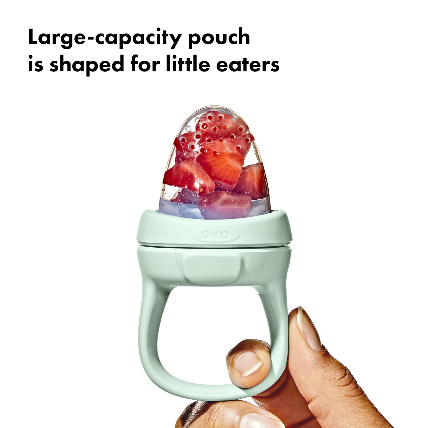 Oxo Tot Silicone Self-Feeder 2 Pack - Opal And Blossom