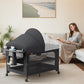 Tinyglow 4 In 1 Baby Bassinet, Pack And Play, Bedside Crib Sleeper, Diaper Changer, Quickly Assembled And Folded Portable Crib W
