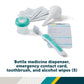 Safety 1St Deluxe Baby Healthcare And Grooming Kit, Pyramids Aqua, Newborn Baby Essentials, One Size, 24 Pieces