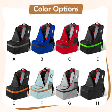 Yorepek Gate Check Car Seat Travel Bag, Padded Carseat Cover For Airplane Travel, Car Seat Carrier For Airport, Baby Carseat Bac