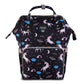 House Of Quirk Baby Diaper Bag Maternity Backpack (Black Unicorns)